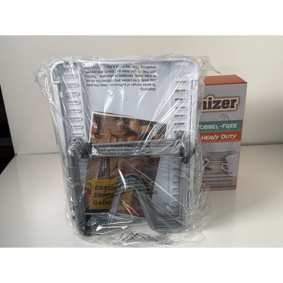 Everie New Kitchen Organizer Adjustable Bakeware Rack, White & Gray, 81-22 - Picture 6 of 8